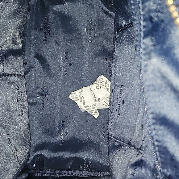 kate spade Chelsea Nylon Medium Backpack Navy blue and Off-white NWT - Picture 12 of 15